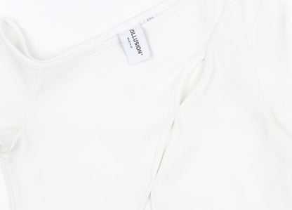 Womens UK Size 12 COLLUSION White  Blouse