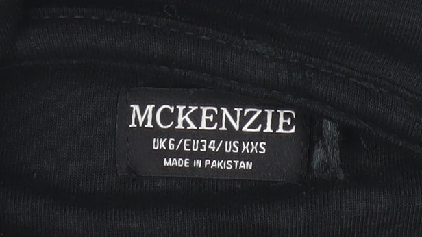Mens UK Size XS McKenzie Black Pullover Hoodie