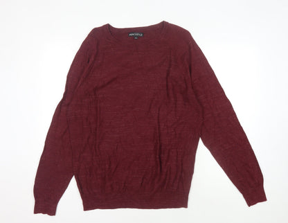 J.Crew Men's Red Cotton Pullover Jumper, Size L