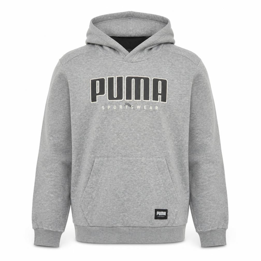 Mens UK Size S PUMA Grey Pullover Hoodie