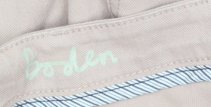 Boden Women's Beige Skinny Jeans Size 12 with Ankle Zip