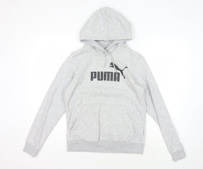 Mens UK Size M PUMA Grey Pullover Hoodie