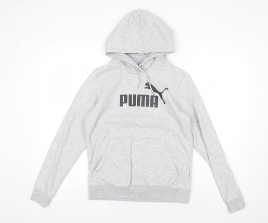 Mens UK Size M PUMA Grey Pullover Hoodie