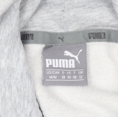 Mens UK Size M PUMA Grey Pullover Hoodie