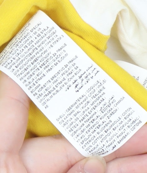 Puma Unisex Colourblock T-Shirt Yellow M