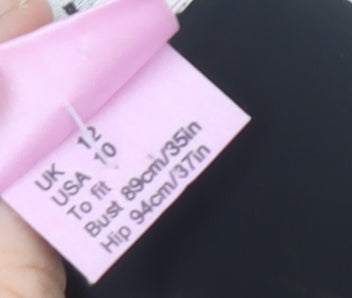 Jaeger Women's Black Floral Sheath Dress Size 12