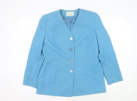 Eastex Women's Blue Suit Jacket Size 10