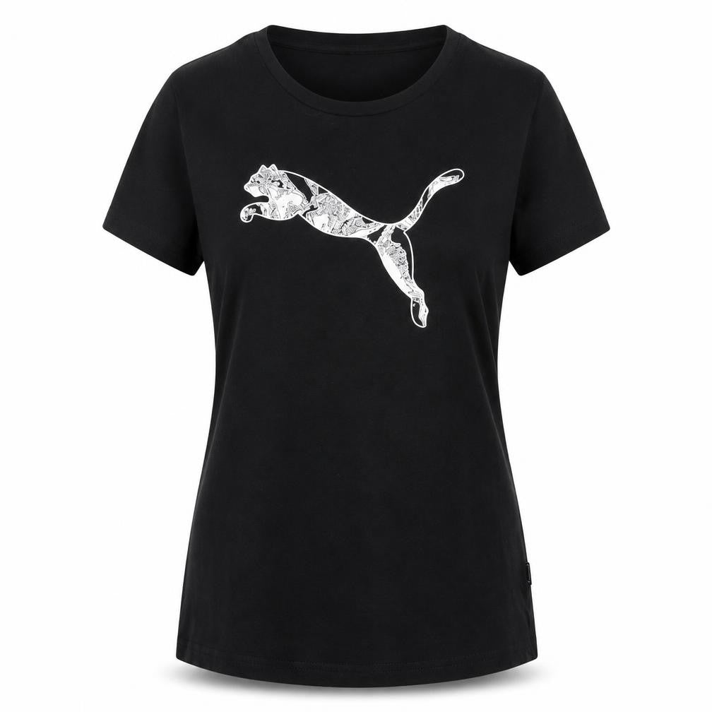 Womens UK Size 2XS PUMA Black  T-Shirt