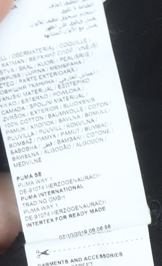 Puma Women's Black 2XS T-Shirt with Logo