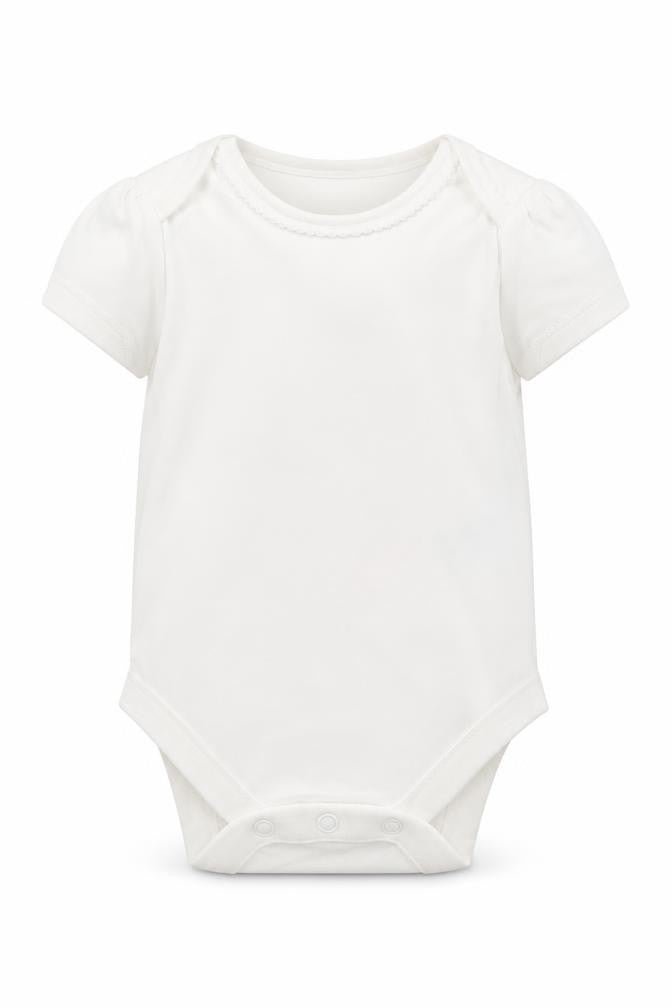 Front view of Jasper Conran White Newborn unisex babygrow