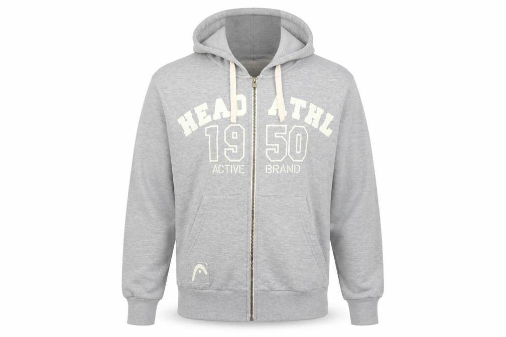 Mens UK Size M HEAD Grey Full Zip Hoodie