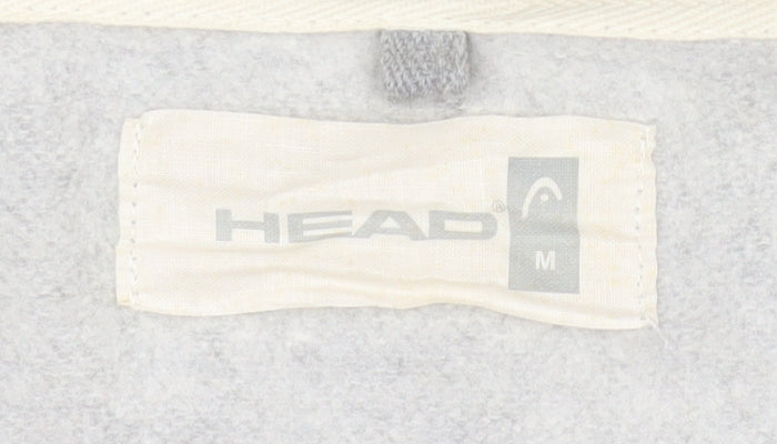 Mens UK Size M HEAD Grey Full Zip Hoodie