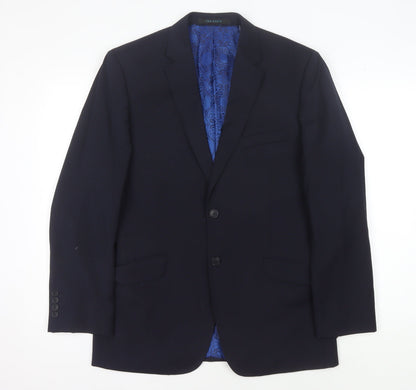 Mens UK Size 38R Ted Baker Regular Blue Suit Jacket