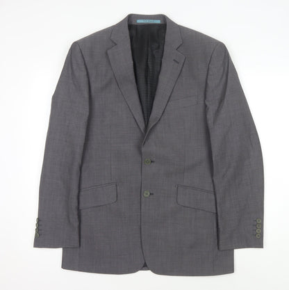 Mens UK Size 38 Ted Baker Regular Grey Suit Jacket