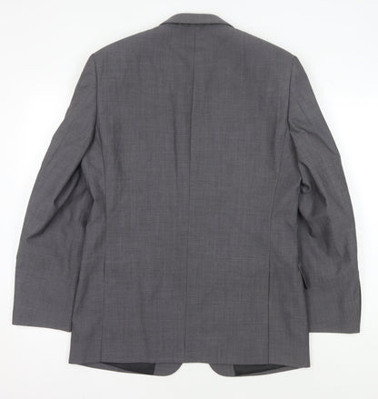 Mens UK Size 38 Ted Baker Regular Grey Suit Jacket