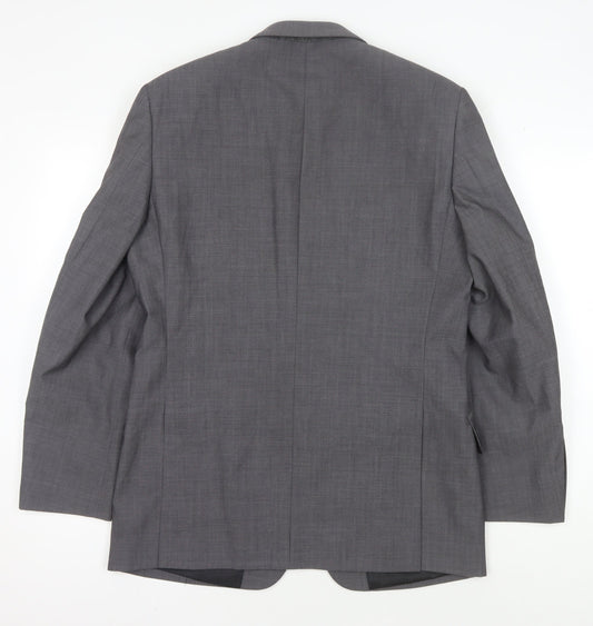 Mens UK Size 38 Ted Baker Regular Grey Suit Jacket