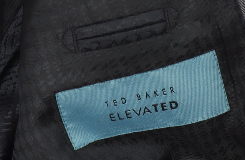 Mens UK Size 38 Ted Baker Regular Grey Suit Jacket