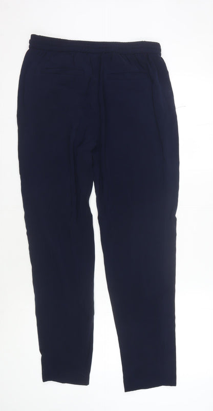 DKNY Women's Blue Relaxed Trousers S