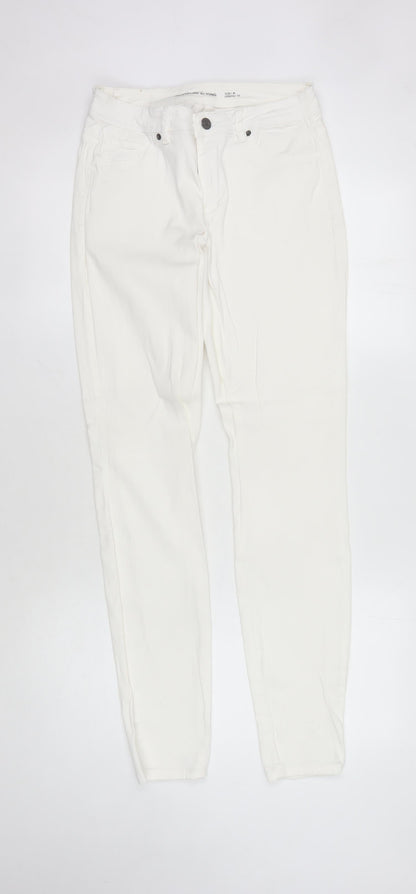 Womens UK Size M Jacqueline de Yong  Skinny White Jeans