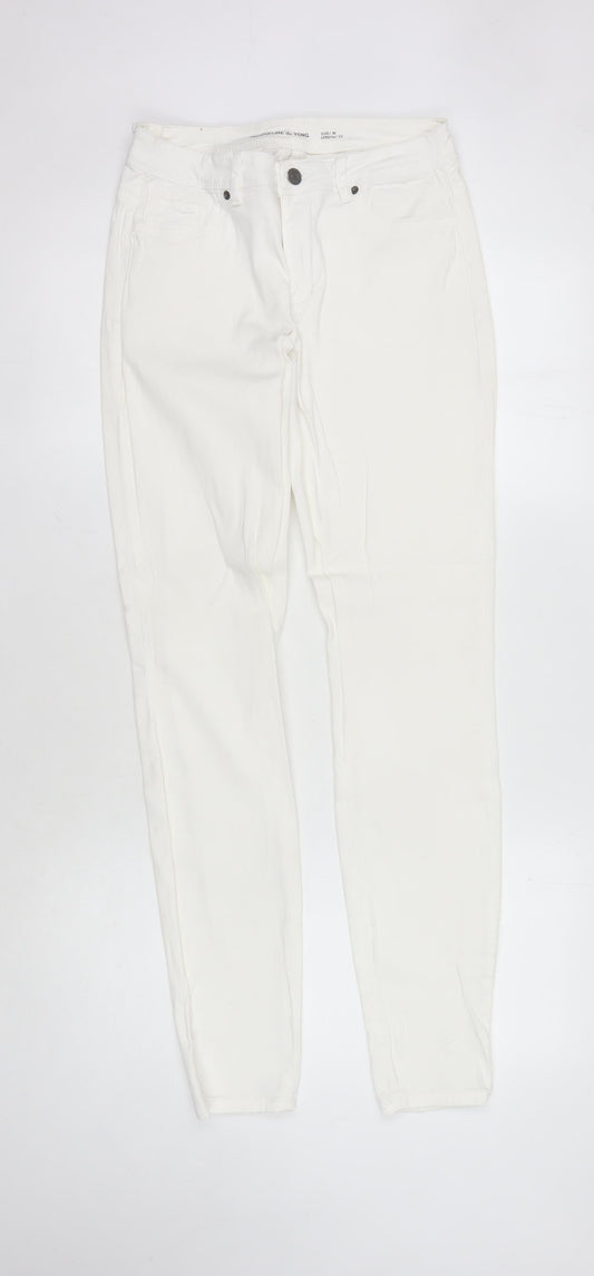 Womens UK Size M Jacqueline de Yong  Skinny White Jeans