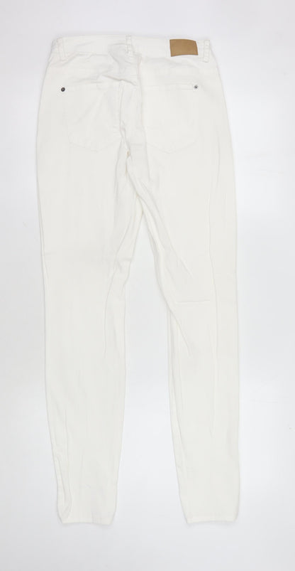 Womens UK Size M Jacqueline de Yong  Skinny White Jeans