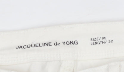 Womens UK Size M Jacqueline de Yong  Skinny White Jeans