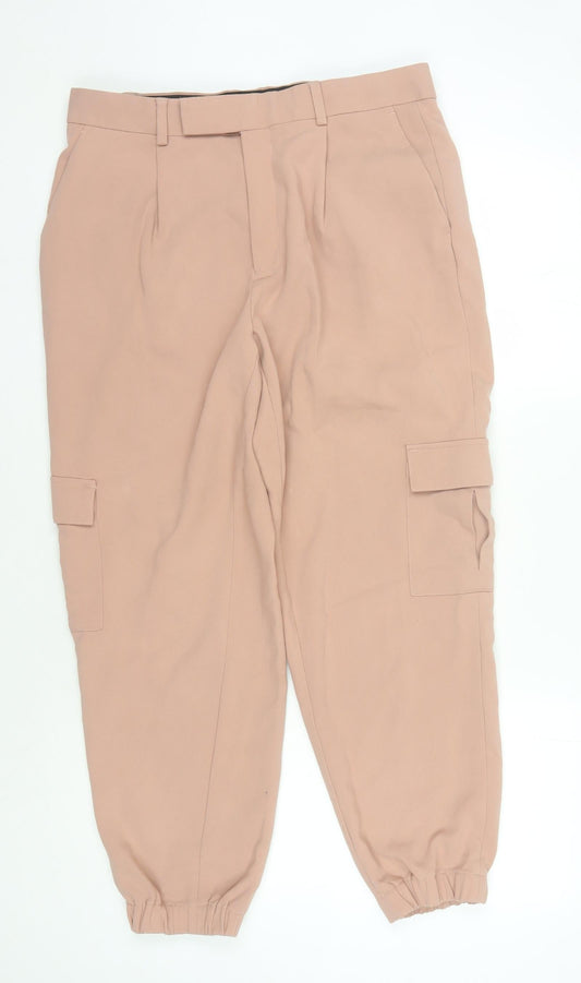 ASOS DESIGN Beige Cargo Trousers Teens Size 32 Regular