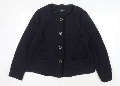 Next Women's Black Button Jacket Size 14