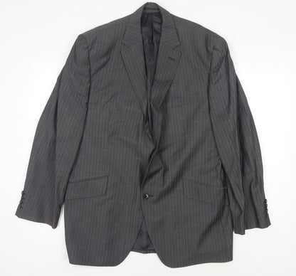 Austin Reed Men's Grey Striped Blazer 44S
