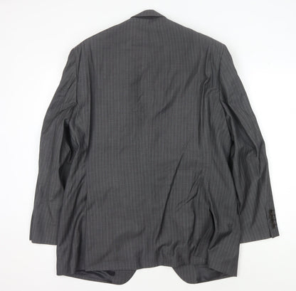 Austin Reed Men's Grey Striped Blazer 44S