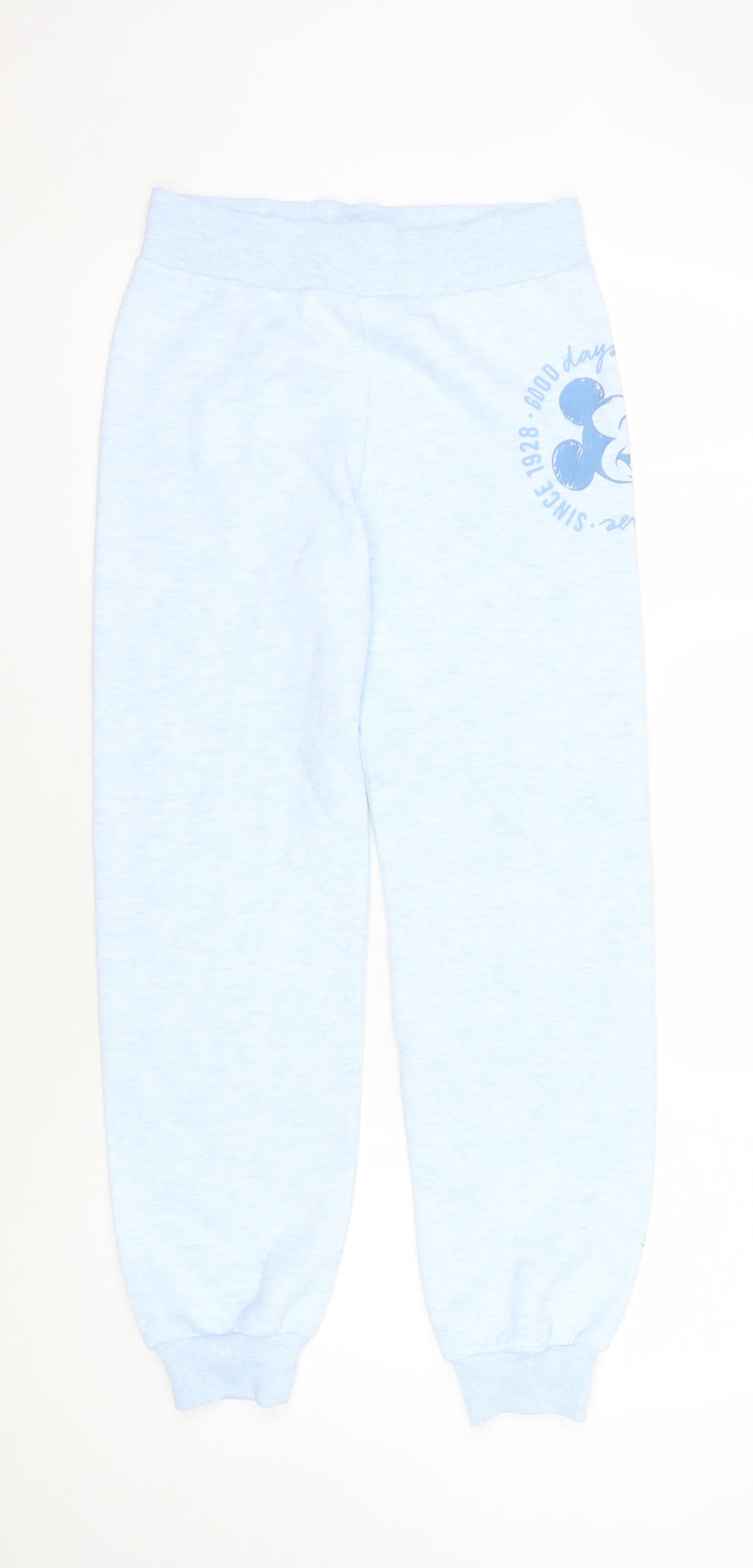George Girls Blue Jogger Trousers Age 12-13 Disney Character