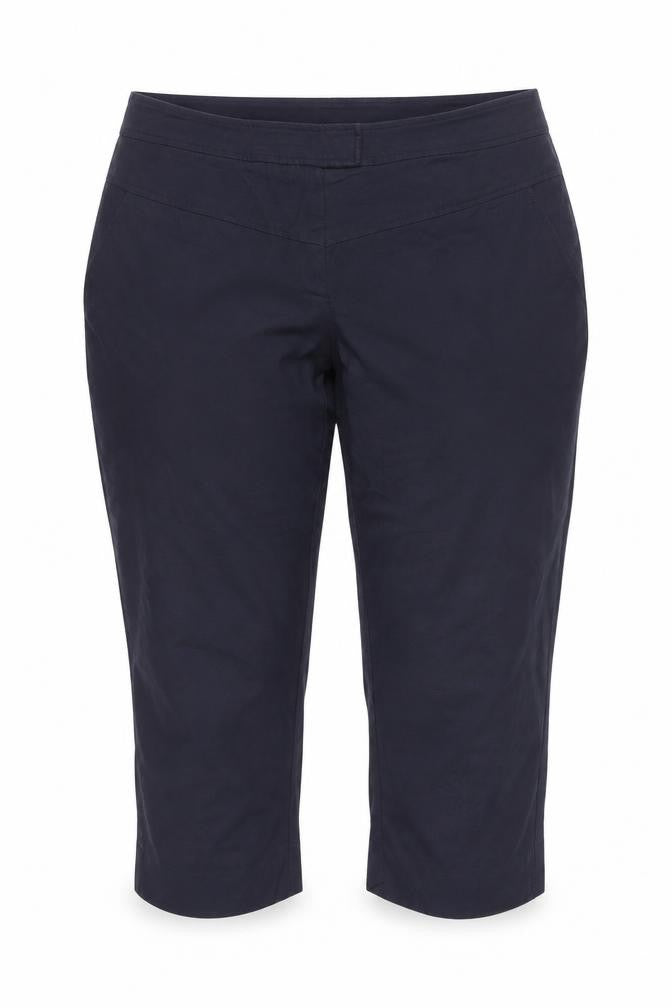 Womens UK Size 10 Reiss Regular Fit Capri Blue Trousers