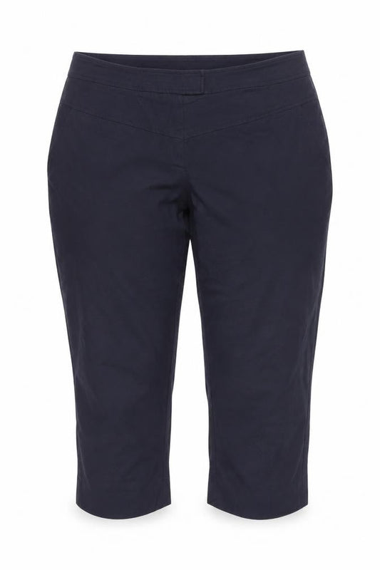 Womens UK Size 10 Reiss Regular Fit Capri Blue Trousers