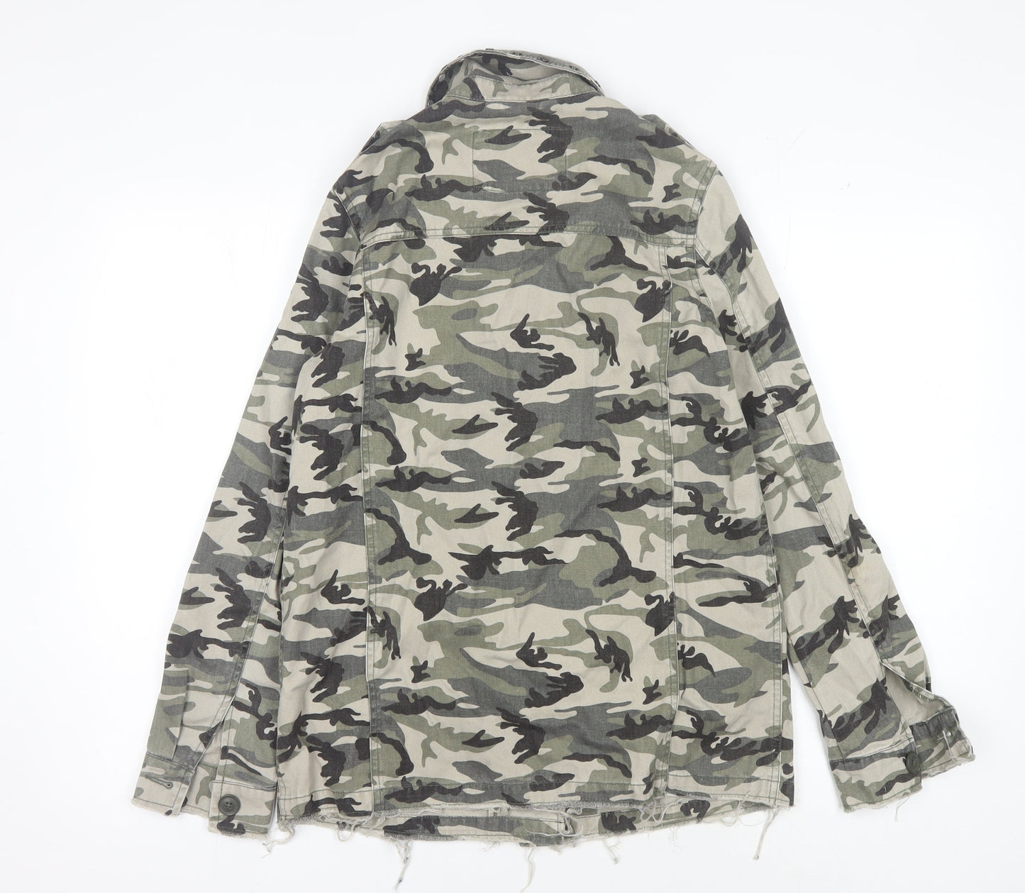 Womens UK Size 8 River Island Green Military Jacket