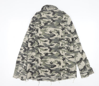 Womens UK Size 8 River Island Green Military Jacket