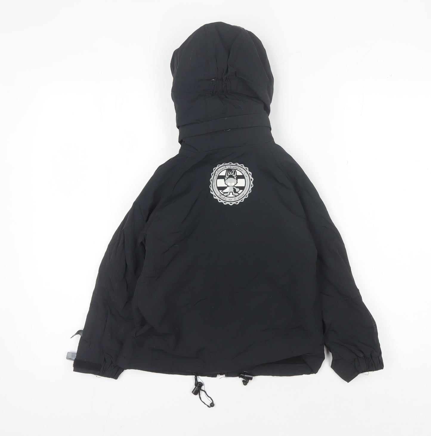 Saltrock Boys Black Hooded Parka Jacket, Age 2-3