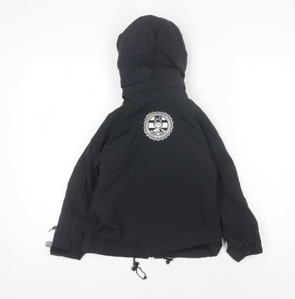 Saltrock Boys Black Hooded Parka Jacket, Age 2-3