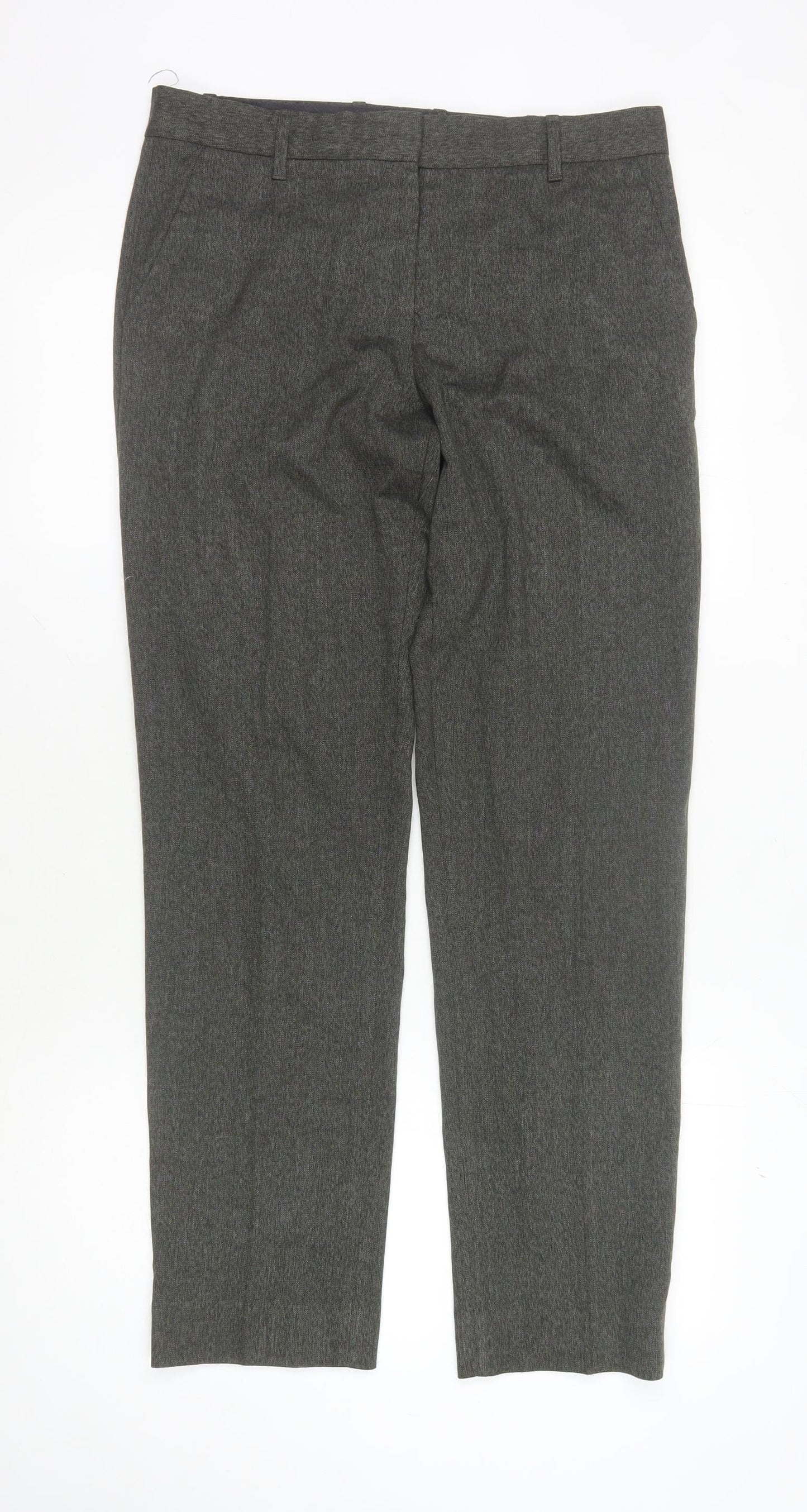 Womens UK Size 4 Regular Gap Regular Fit Casual Workwear Grey Trousers