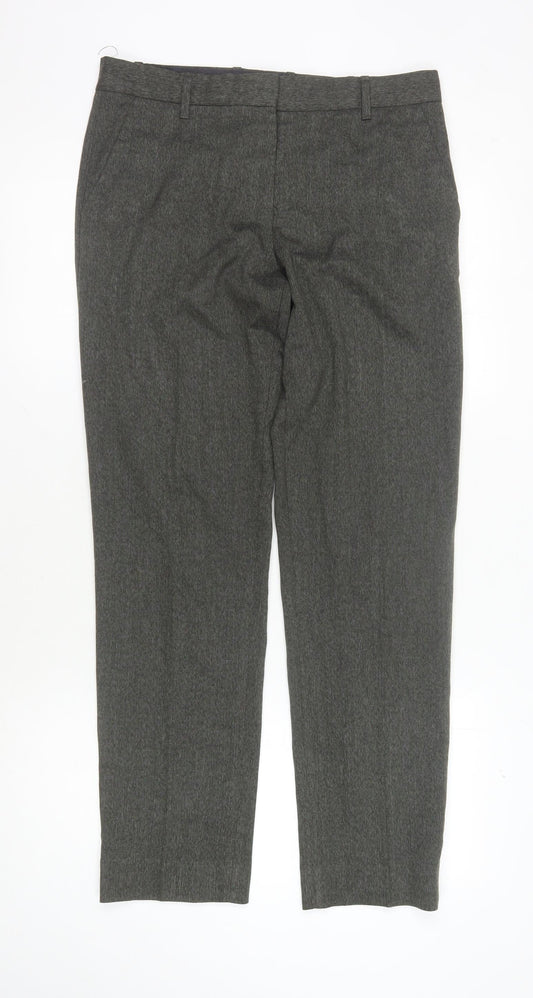 Womens UK Size 4 Regular Gap Regular Fit Casual Workwear Grey Trousers