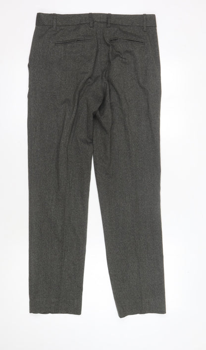 Womens UK Size 4 Regular Gap Regular Fit Casual Workwear Grey Trousers