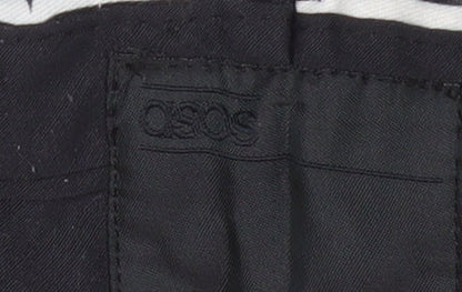 ASOS Men's Black Geometric Trousers Size L