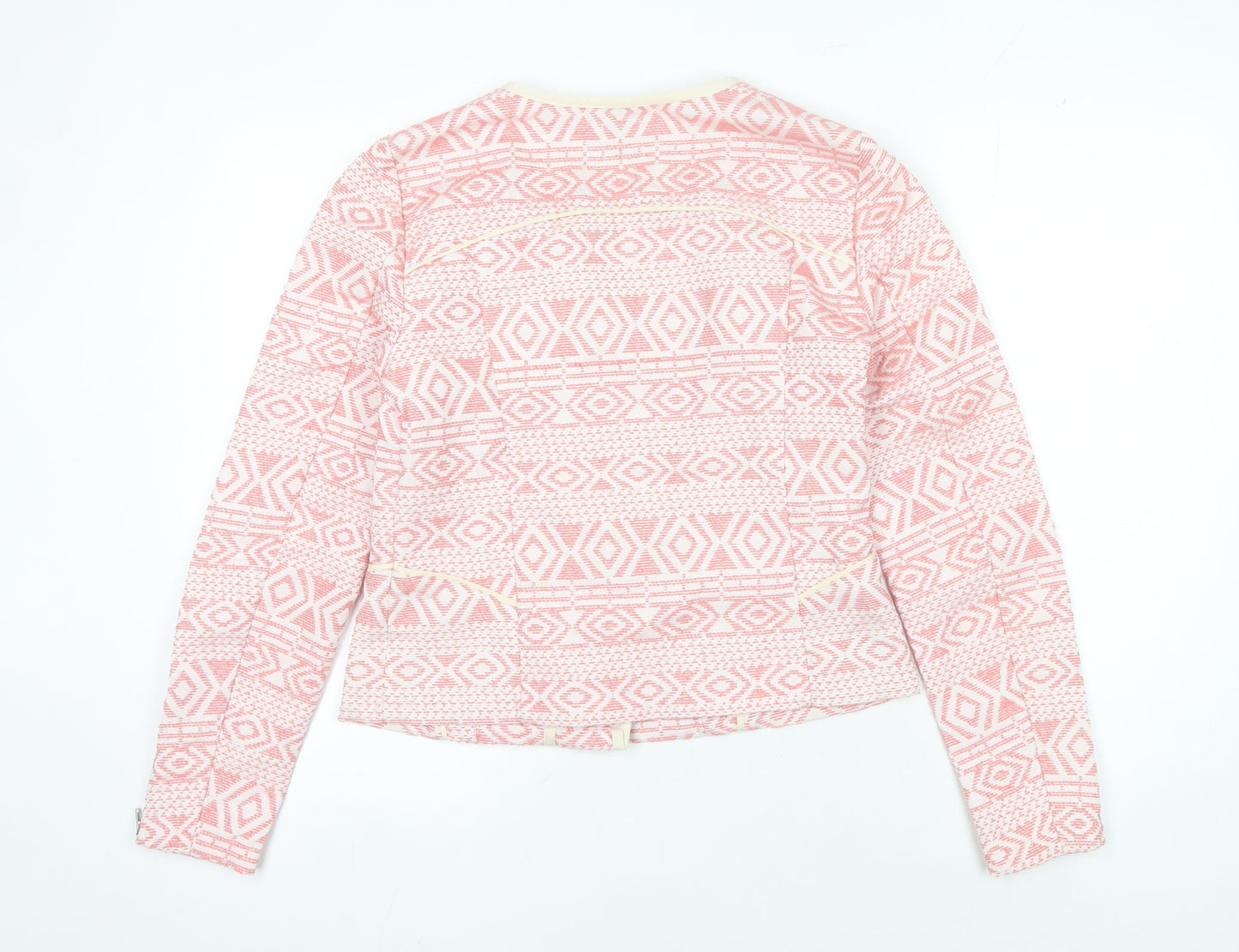 Culture Women's Pink Geometric Jacket Size 8