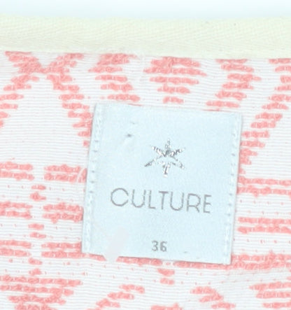 Culture Women's Pink Geometric Jacket Size 8