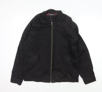 ASOS Men's Black M Jacket, Stand-Up Collar, Casual