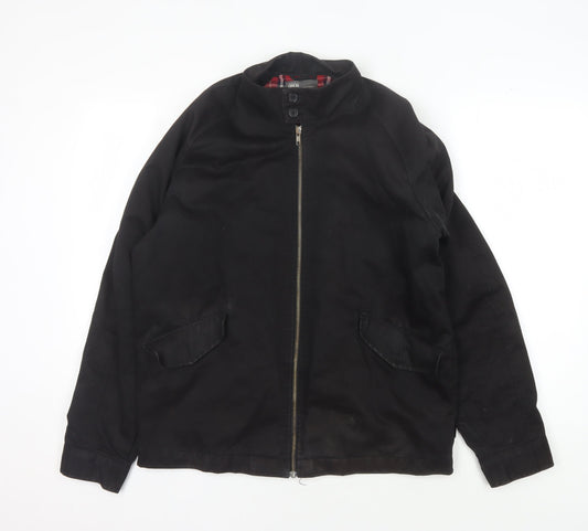 ASOS Men's Black M Jacket, Stand-Up Collar, Casual