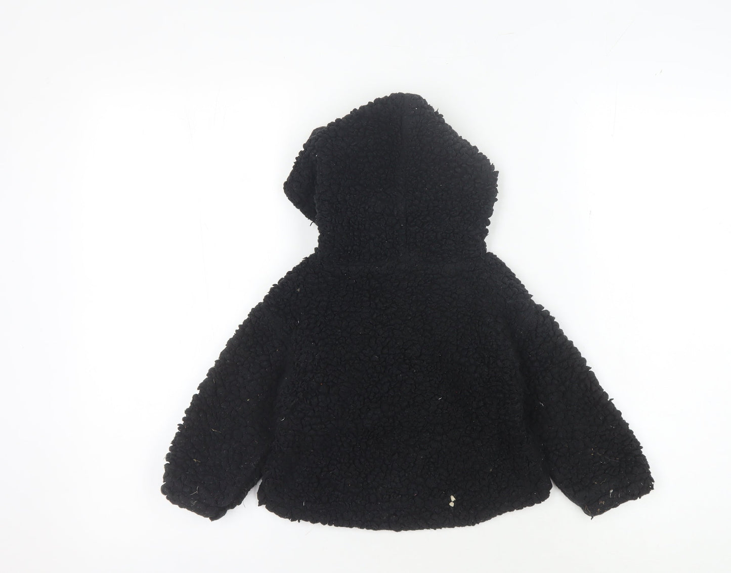 GAP Unisex Baby Black Hooded Pullover Jumper 24 Months