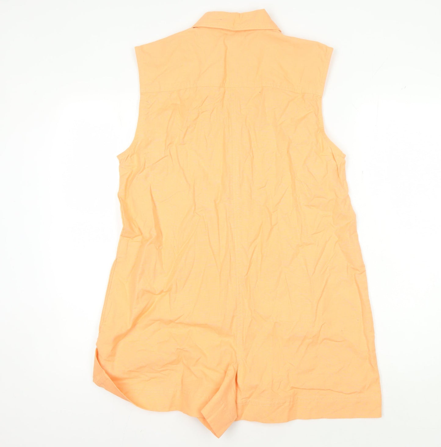 Womens UK Size 6 ASOS DESIGN One-Piece Orange Playsuit
