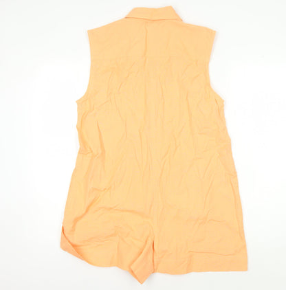 Womens UK Size 6 ASOS DESIGN One-Piece Orange Playsuit