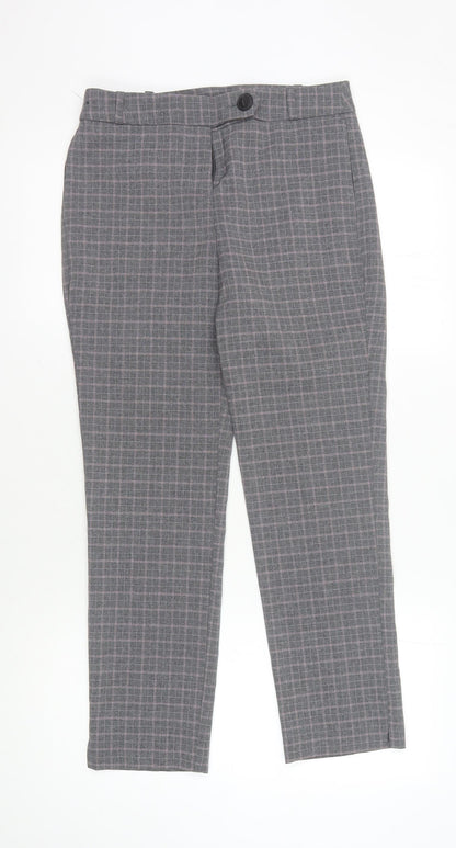 Womens UK Size 8 NEXT Regular Fit Dress Pants Grey Trousers