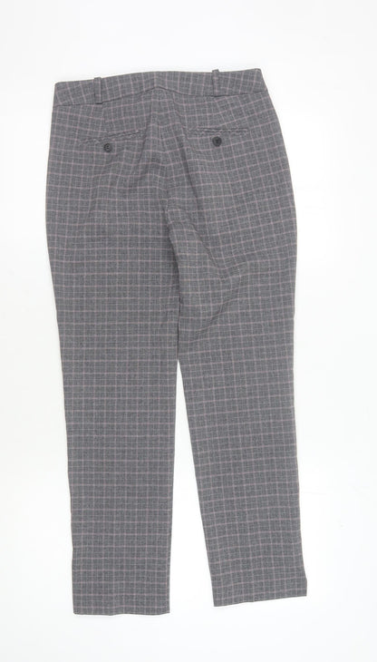 Womens UK Size 8 NEXT Regular Fit Dress Pants Grey Trousers